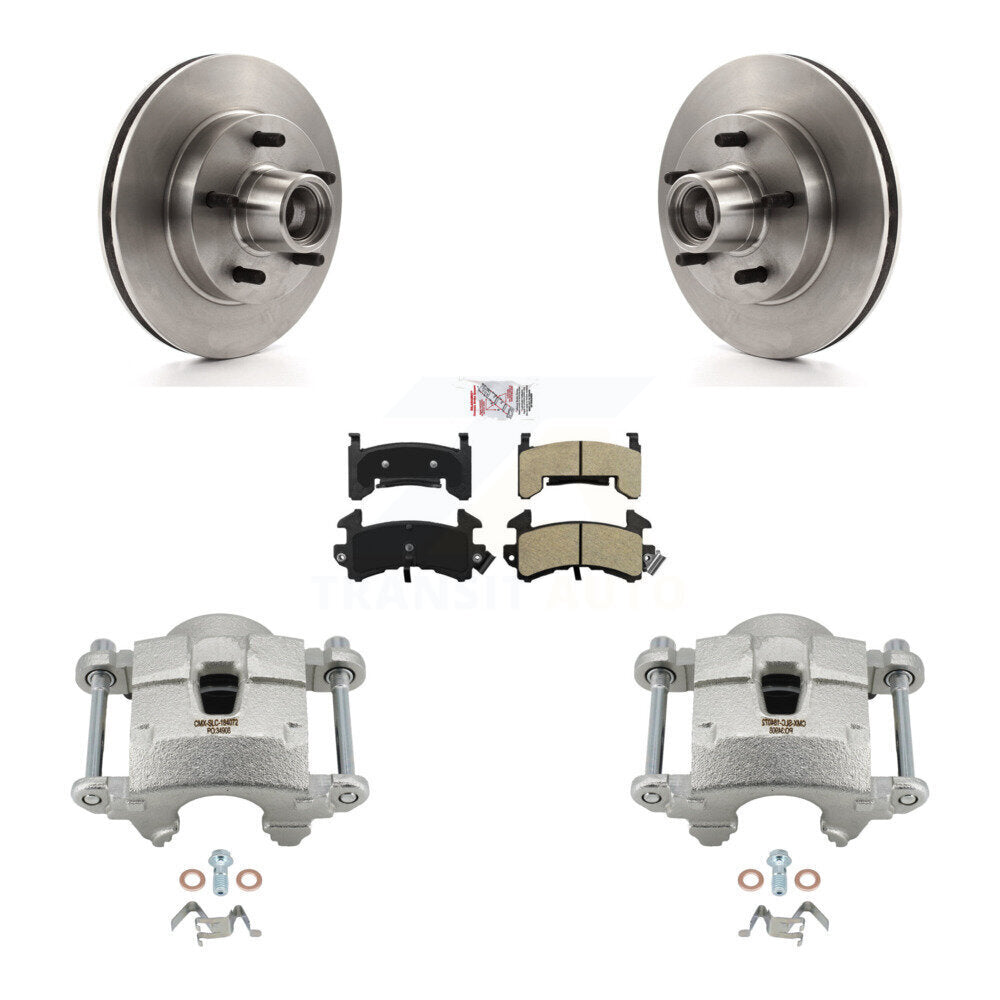 Front Brake Caliper Rotor Semi-Metallic Pad Kit For Chevrolet Camaro Pontiac S10 GMC S15 KC8-101355N