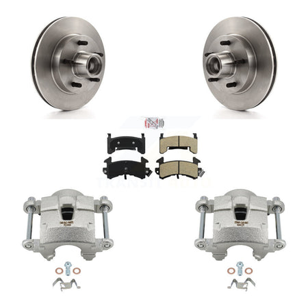 Front Brake Caliper Rotor Semi-Metallic Pad Kit For Chevrolet Camaro Pontiac S10 GMC S15 KC8-101355N