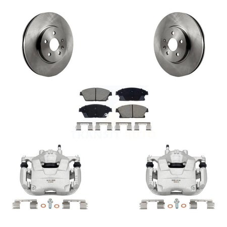 Front Disc Brake Caliper Rotor Ceramic Pad Kit For 2013-2017 Chevrolet Trax Buick Encore KC8-101356C