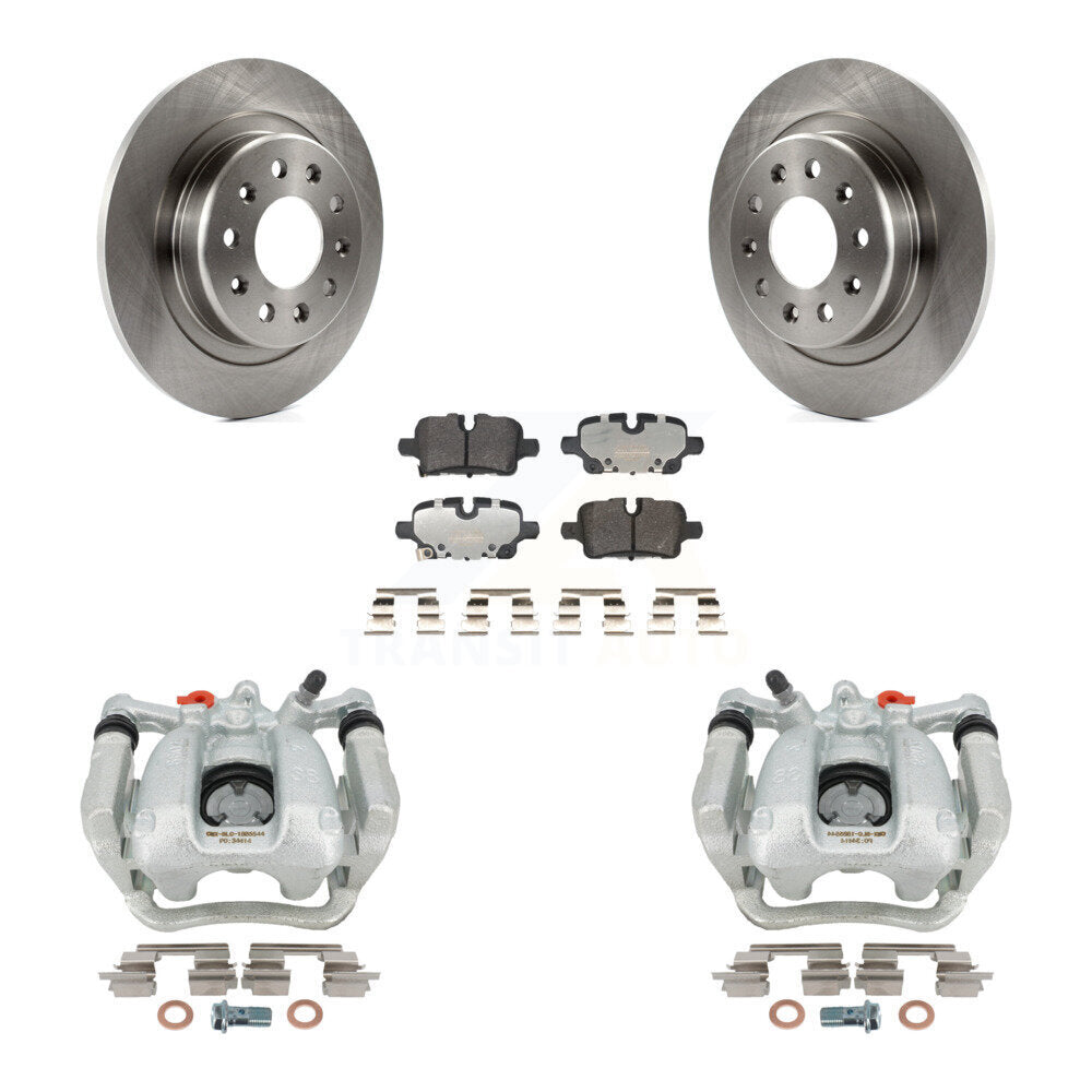 Rear Brake Caliper Rotors Semi-Metallic Pad Kit For Chevrolet Equinox GMC Terrain Malibu KC8-101359P