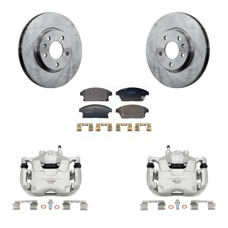 Front Brake Caliper Rotor Semi-Metallic Pad Kit For Chevrolet Cruze Buick Verano Orlando KC8-101361P