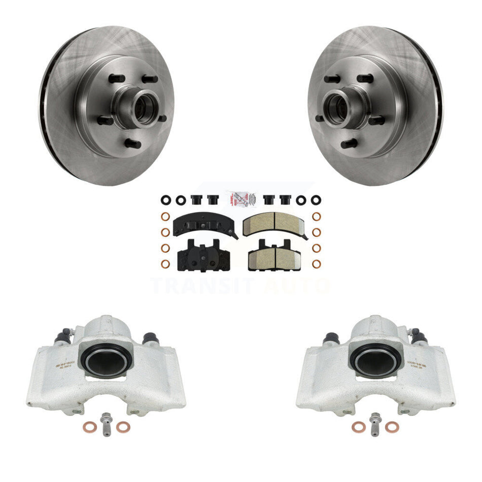 Front Disc Brake Caliper Rotors And Semi-Metallic Pads Kit For Chevrolet C1500 GMC Tahoe Suburban Yukon Express 1500 Savana KC8-101364N
