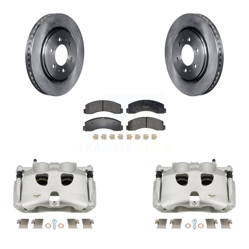 Front Disc Brake Caliper Rotors And Semi-Metallic Pads Kit For 2018-2020 Ford F-150 KC8-101364P