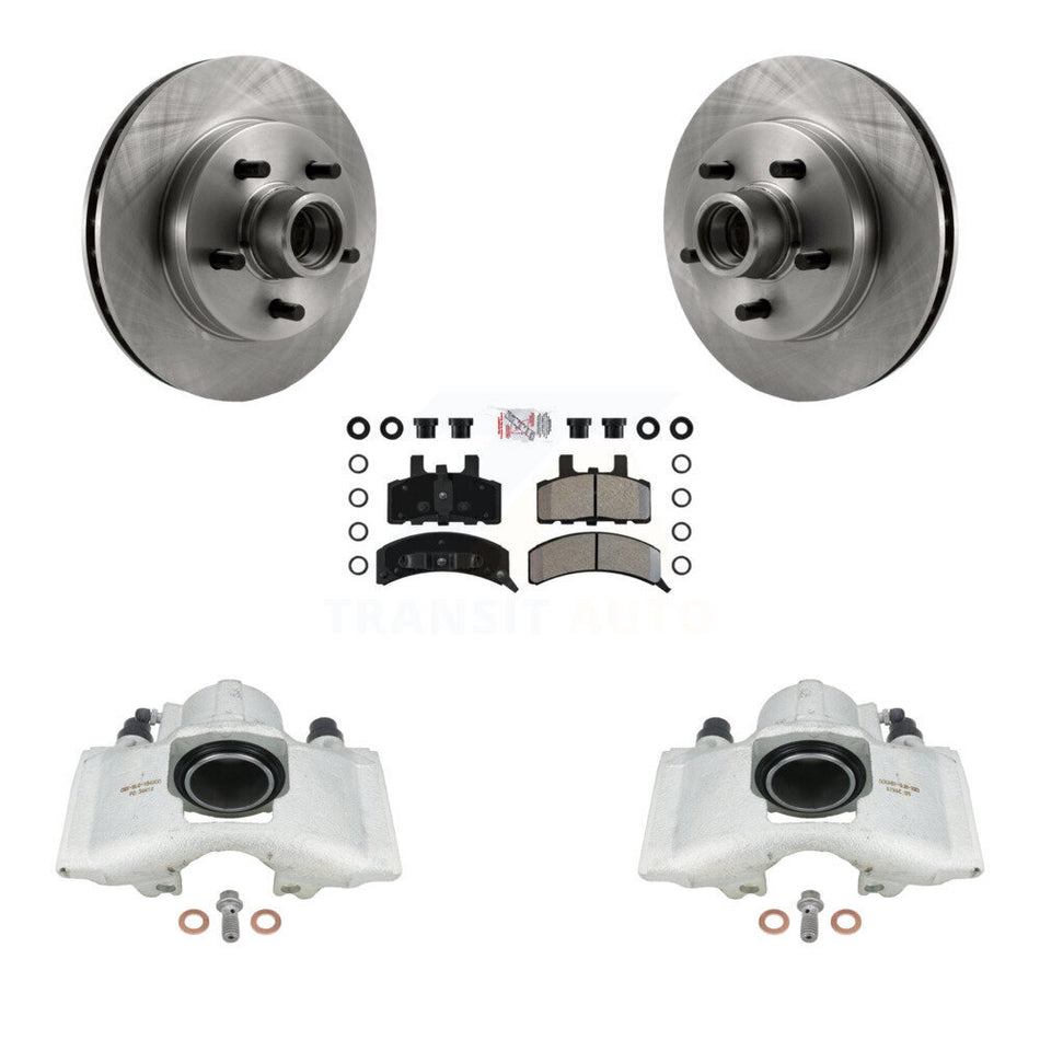 Front Disc Brake Caliper Rotors And Semi-Metallic Pads Kit For Chevrolet C1500 GMC Tahoe Suburban Yukon Express 1500 Savana KC8-101365N
