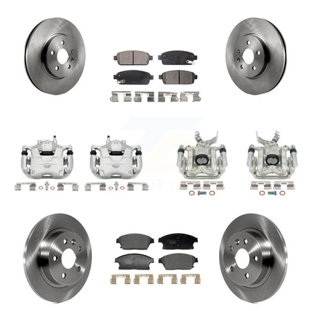 Front Rear Brake Caliper Rotors & Ceramic Pad Kit (10Pc) For Chevrolet Trax Buick Encore KC8-101365T