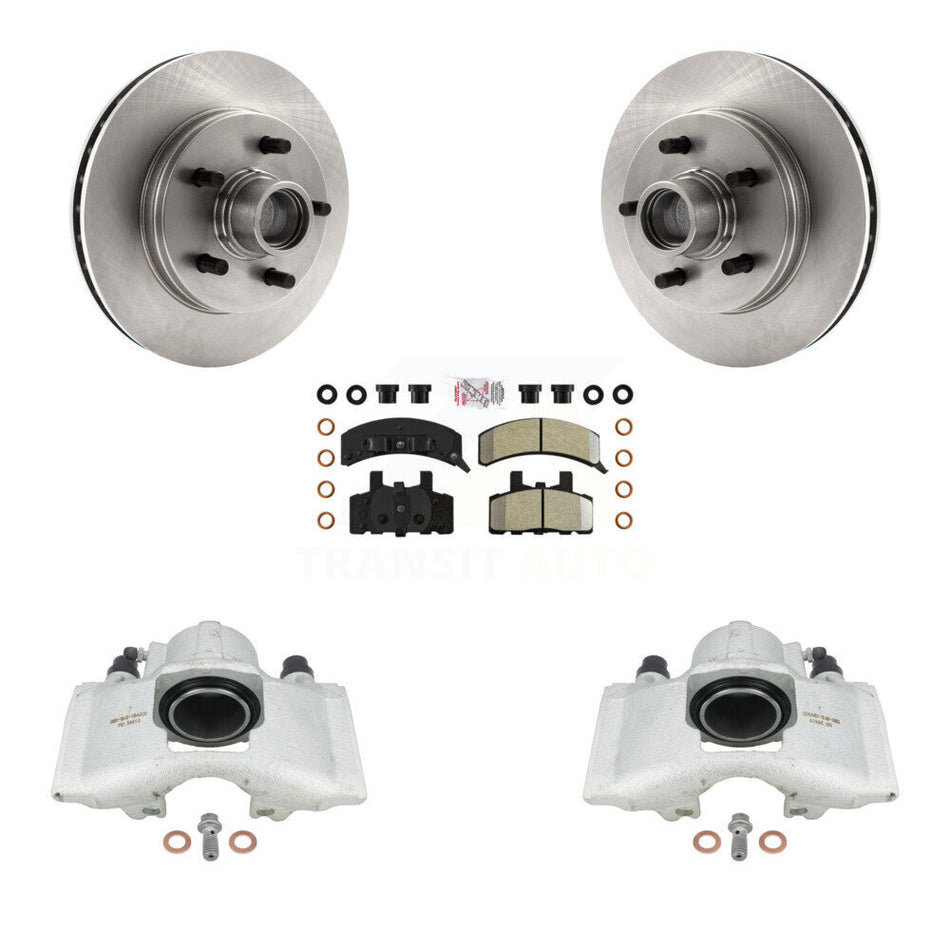 Front Disc Brake Caliper Rotors And Semi-Metallic Pads Kit For C1500 Chevrolet GMC Suburban KC8-101366N