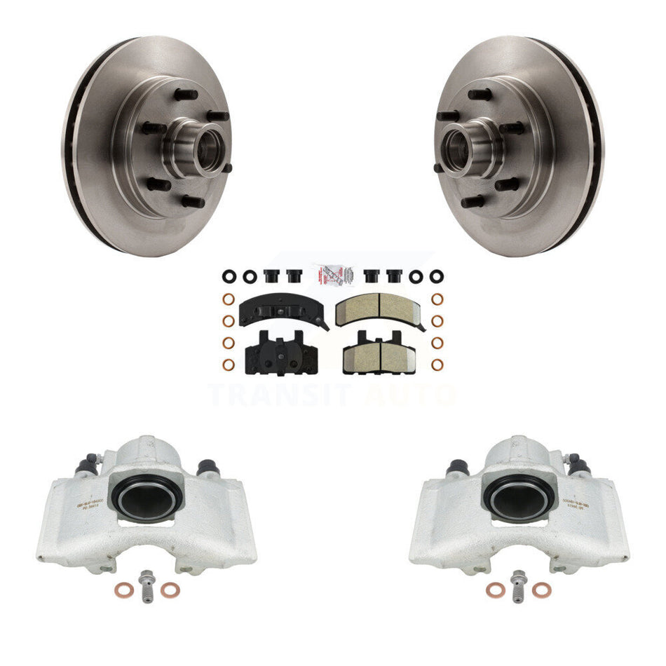 Front Disc Brake Caliper Rotors And Semi-Metallic Pads Kit For C2500 Chevrolet GMC Express 2500 KC8-101368N