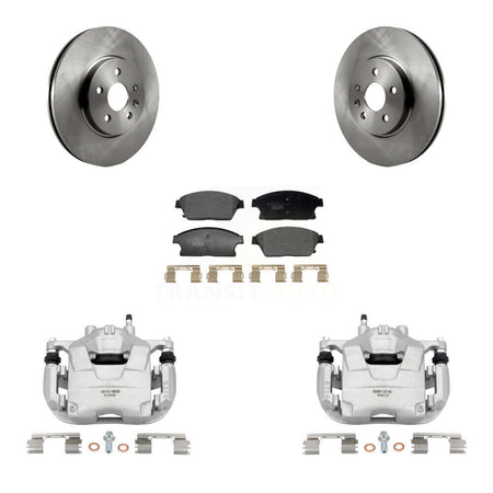 Front Disc Brake Caliper Rotor Ceramic Pad Kit For 2013-2017 Chevrolet Trax Buick Encore KC8-101368T