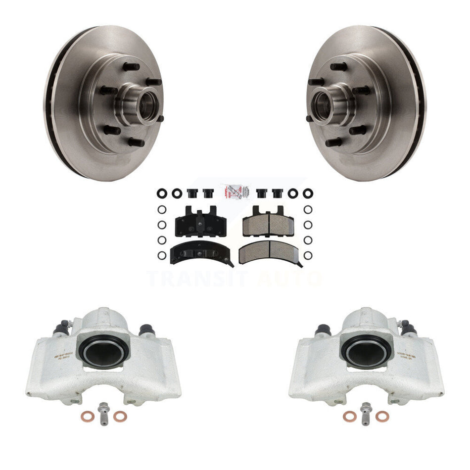 Front Disc Brake Caliper Rotors And Semi-Metallic Pads Kit For C2500 Chevrolet GMC Express 2500 KC8-101369N