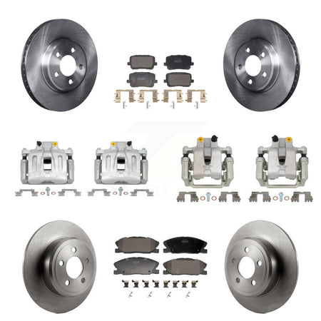 Front Rear Disc Brake Caliper Rotors And Semi-Metallic Pads Kit (10Pc) For Dodge Charger KC8-101369P