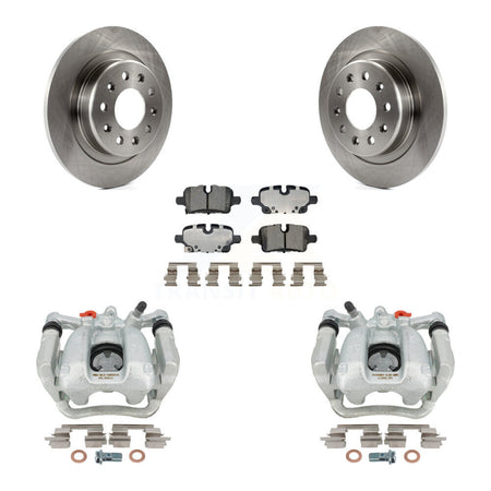 Rear Disc Brake Caliper Rotor & Ceramic Pad Kit For Chevrolet Equinox GMC Terrain Malibu KC8-101372T