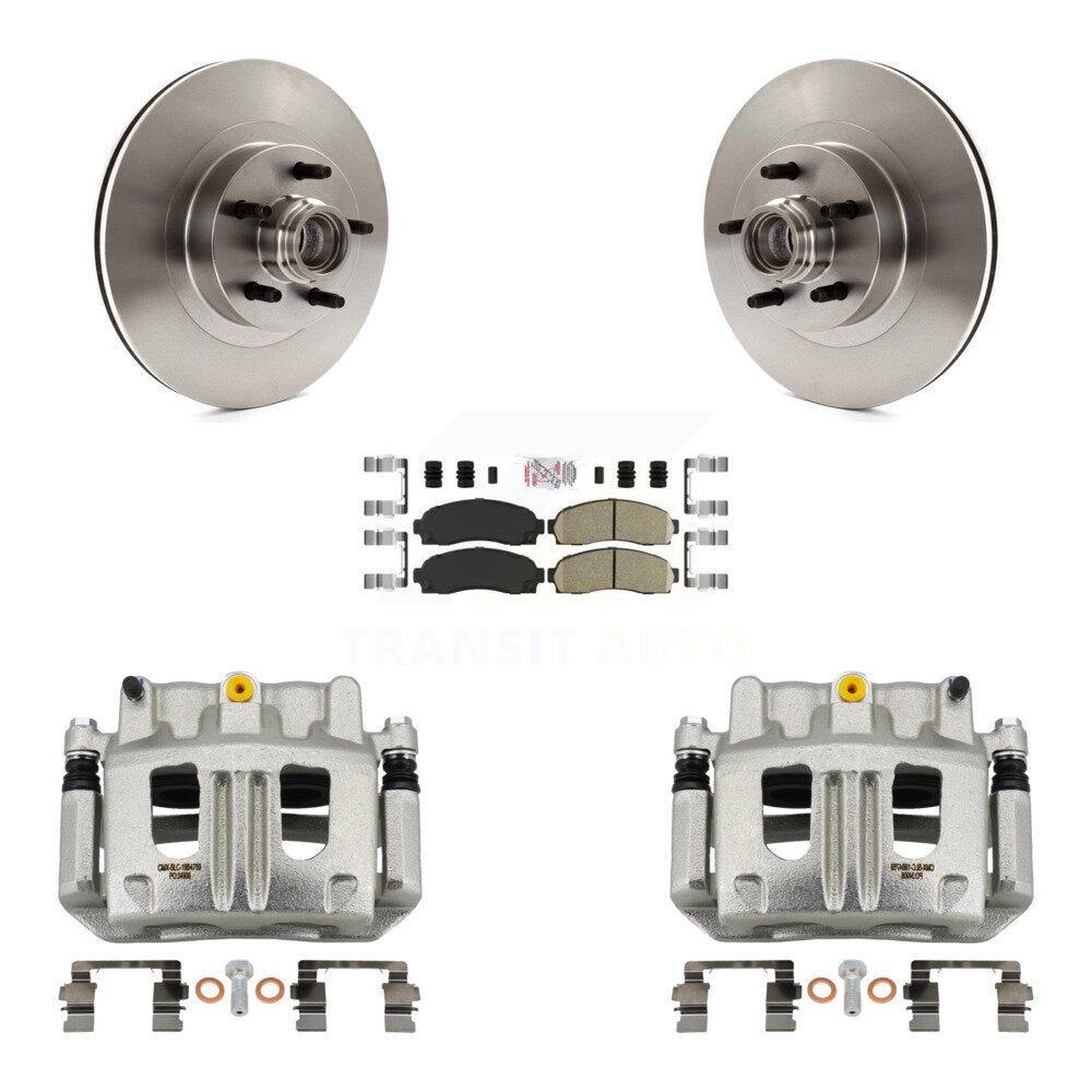 Front Brake Caliper Rotor And Ceramic Pad Kit For 2001-2002 Ford Explorer Sport Trac RWD KC8-101373N