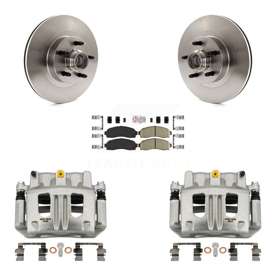 Front Brake Caliper Rotor And Ceramic Pad Kit For 2001-2002 Ford Explorer Sport Trac RWD KC8-101373N