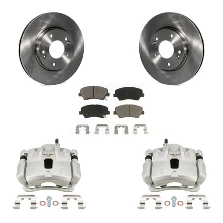 Front Disc Brake Caliper Rotors And Ceramic Pads Kit For Hyundai Elantra Coupe KC8-101377C