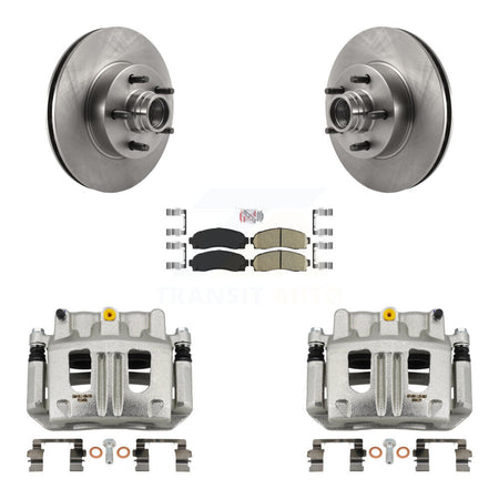 Front Disc Brake Caliper Rotors And Ceramic Pads Kit For 2010-2011 Ford Ranger RWD KC8-101378N