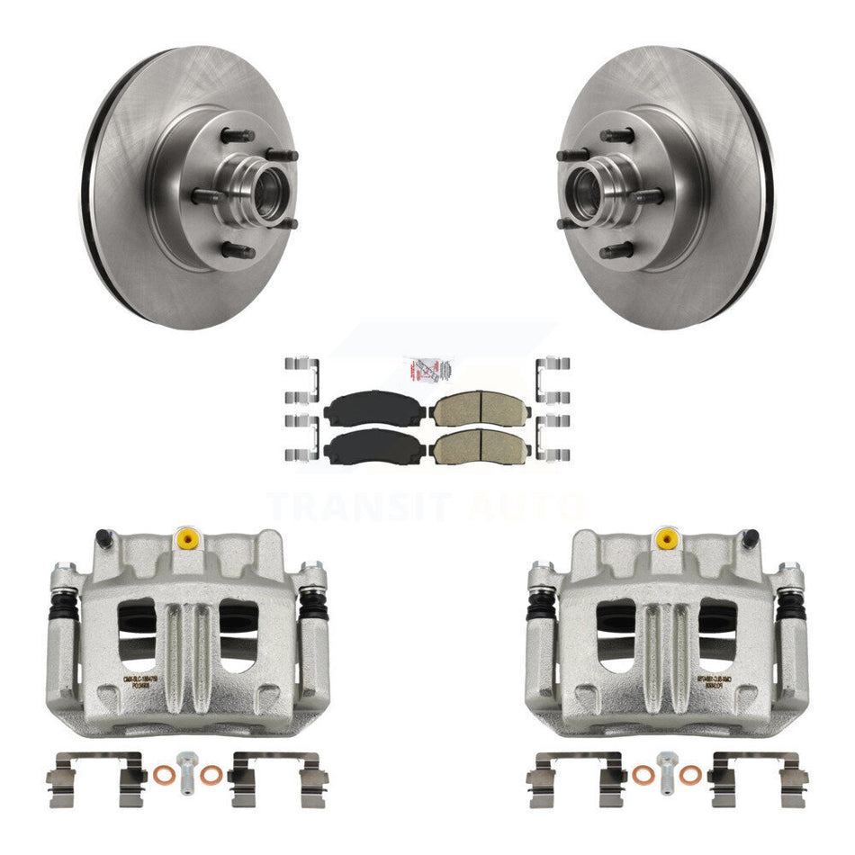 Front Disc Brake Caliper Rotors And Ceramic Pads Kit For 2010-2011 Ford Ranger RWD KC8-101378N