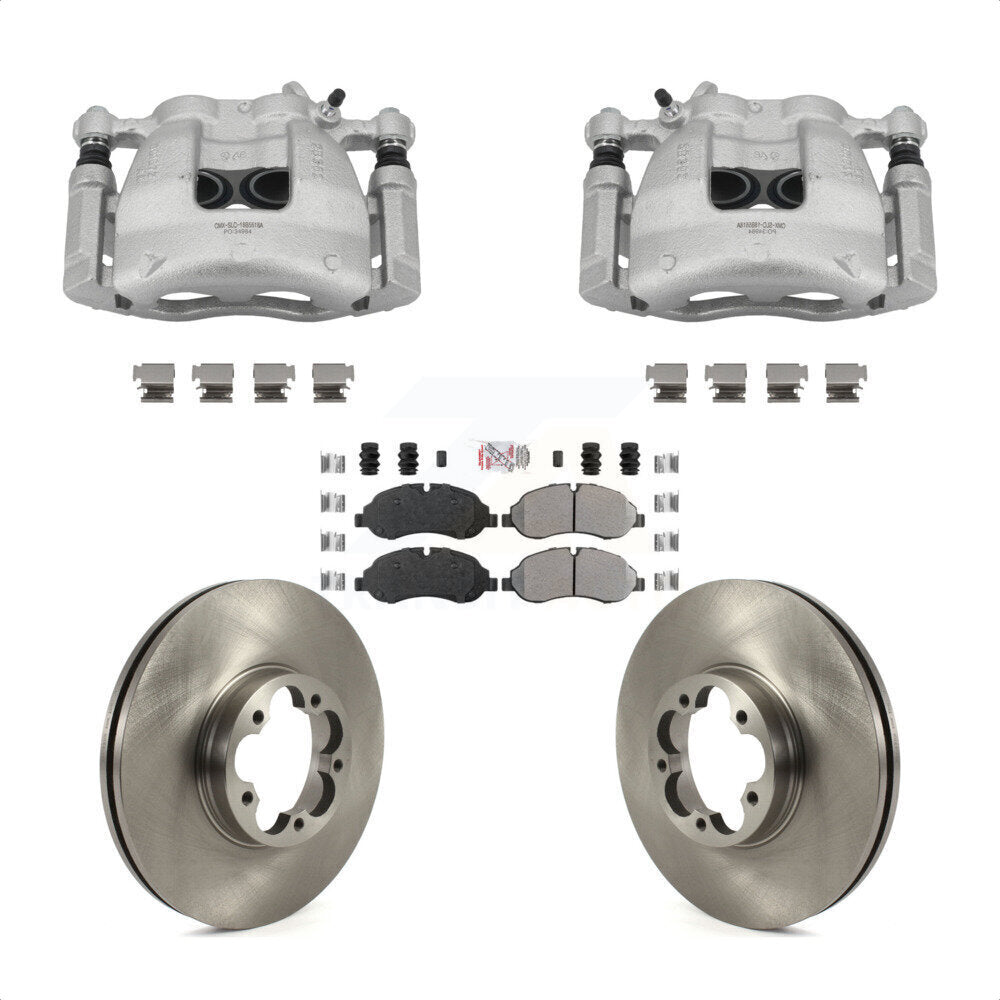 Front Disc Brake Caliper Rotors And Semi-Metallic Pads Kit For Ford Transit-350 HD KC8-101380N
