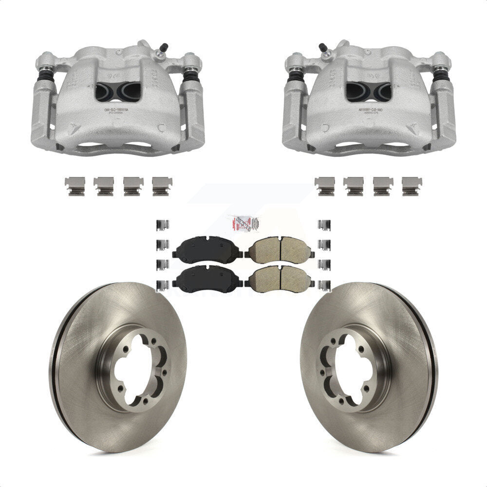 Front Disc Brake Caliper Rotors And Semi-Metallic Pads Kit For Ford Transit-350 HD KC8-101381N