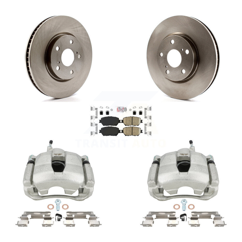 Front Disc Brake Caliper Rotors And Ceramic Pads Kit (5Pc) For Lexus IS250 GS300 KC8-101384N