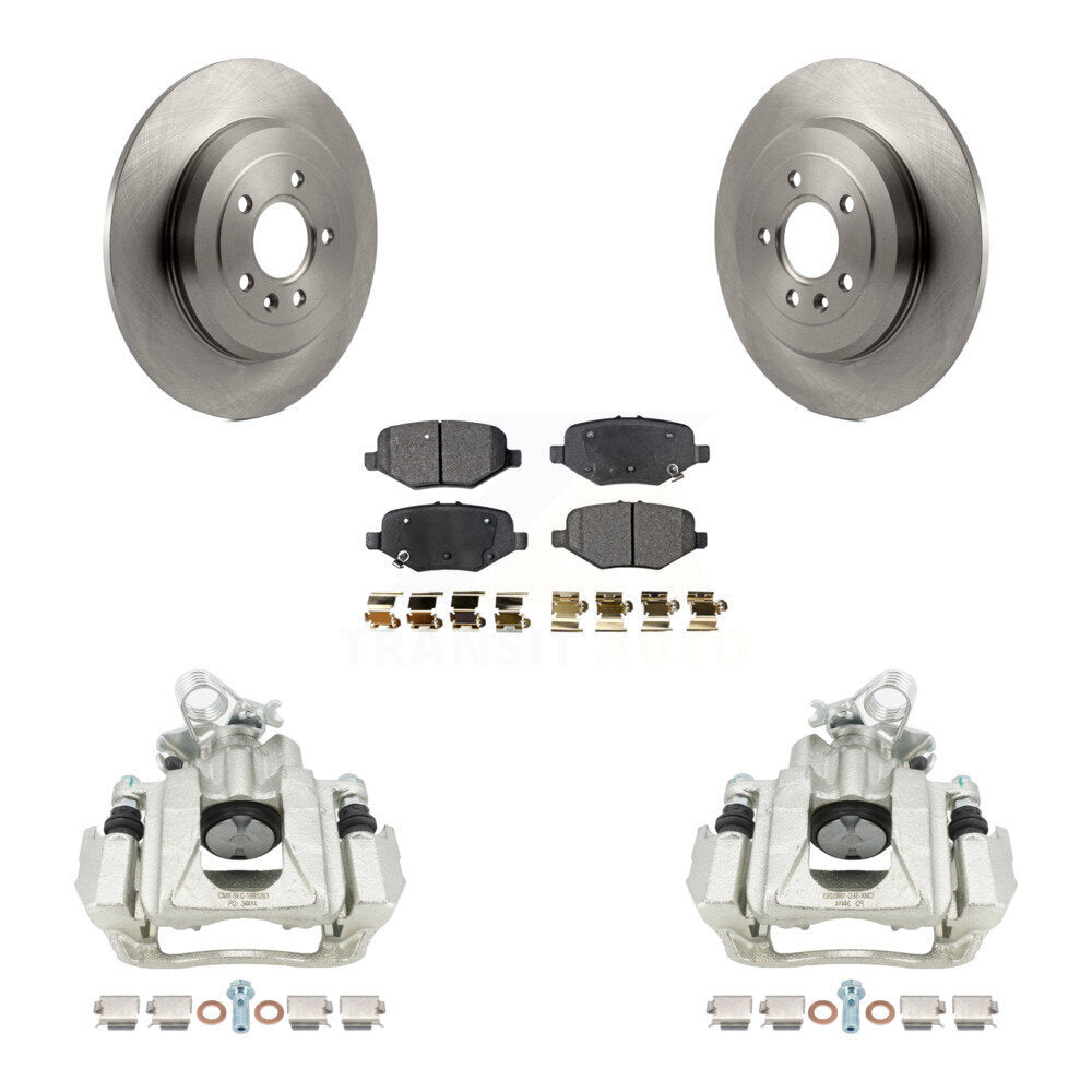 Rear Brake Caliper Rotors Ceramic Pad Kit For 15 Ford Explorer Without Heavy Duty Brakes KC8-101384T