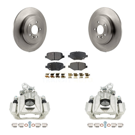 Rear Brake Caliper Rotors Ceramic Pad Kit For 15 Ford Explorer Without Heavy Duty Brakes KC8-101384T