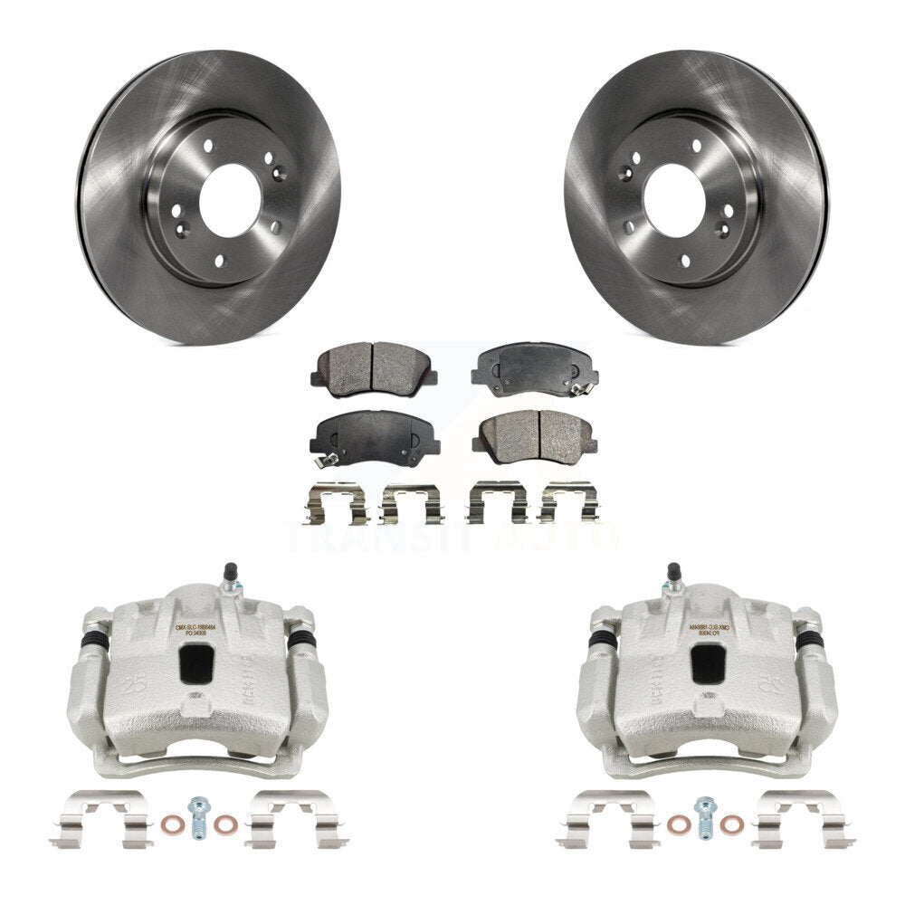 Front Disc Brake Caliper Rotors And Ceramic Pads Kit For Hyundai Elantra Coupe KC8-101399T