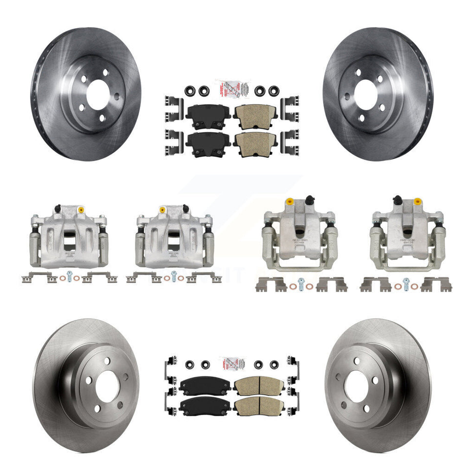 Front Rear Brake Caliper Rotor And Ceramic Pad Kit (10Pc) For Dodge Chrysler 300 Charger KC8-101839N