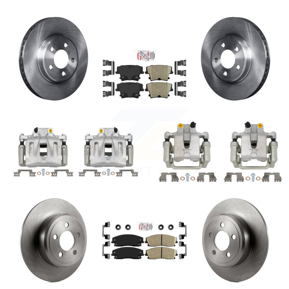 Front Rear Brake Caliper Rotor And Ceramic Pad Kit (10Pc) For Dodge Chrysler 300 Charger KC8-101841N