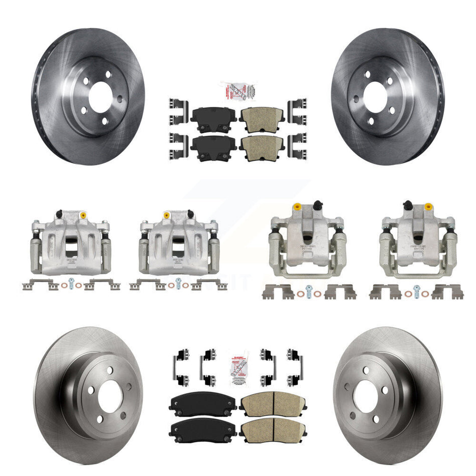 Front Rear Brake Caliper Rotor And Ceramic Pad Kit (10Pc) For Dodge Chrysler 300 Charger KC8-101842N