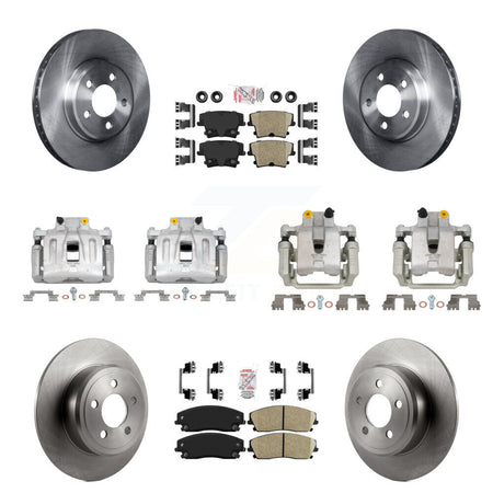 Front Rear Brake Caliper Rotor And Ceramic Pad Kit (10Pc) For Chrysler 300 Dodge Charger KC8-101844N