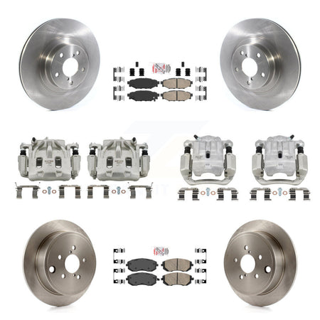 Front Rear Disc Brake Caliper Rotors And Ceramic Pads Kit (10Pc) For Subaru Legacy KC8-101995N