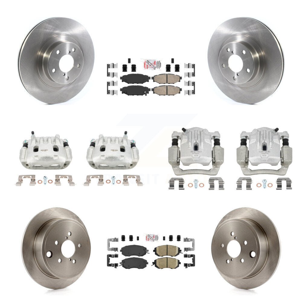 Front Rear Brake Caliper Rotor And Ceramic Pad Kit (10Pc) For Subaru Outback Legacy 2.5L KC8-102000N