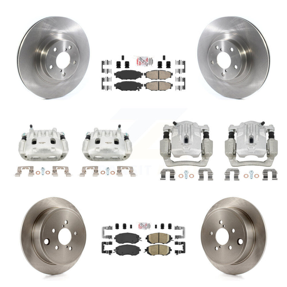 Front Rear Brake Caliper Rotor And Ceramic Pad Kit (10Pc) For Subaru Outback Legacy 2.5L KC8-102000N