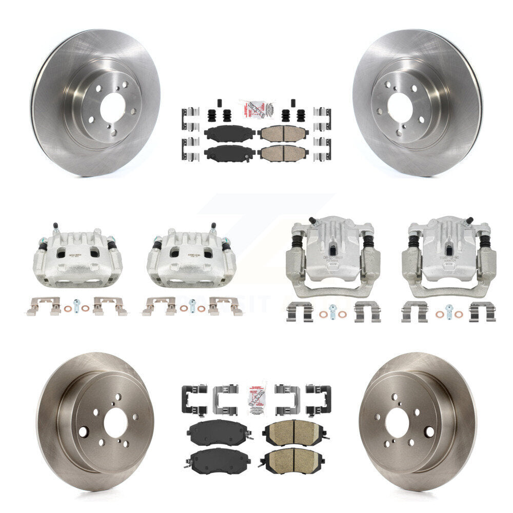 Front Rear Brake Caliper Rotor And Ceramic Pad Kit (10Pc) For Subaru Outback Legacy 2.5L KC8-102001N