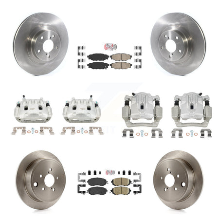 Front Rear Brake Caliper Rotor And Ceramic Pad Kit (10Pc) For Subaru Outback Legacy 2.5L KC8-102002N