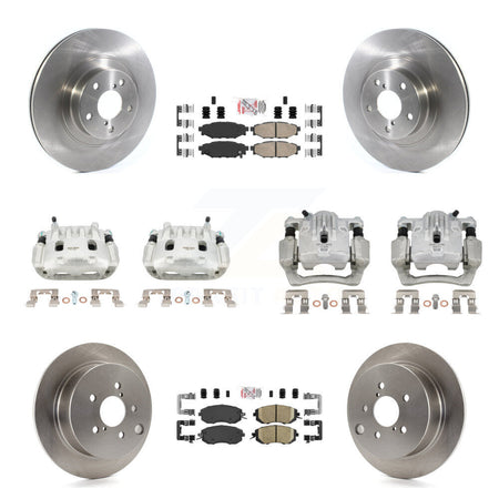 Front Rear Brake Caliper Rotor & Ceramic Pad Kit (10Pc) For Subaru Forester XV Crosstrek KC8-102228N
