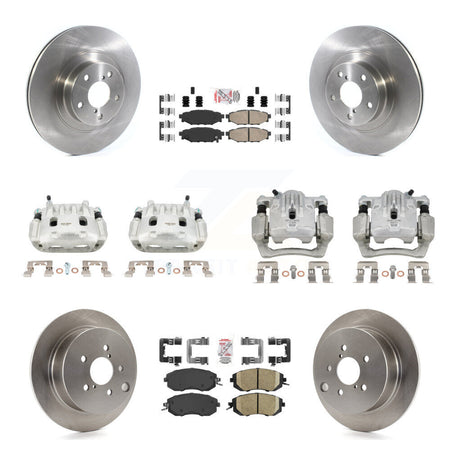 Front Rear Brake Caliper Rotor & Ceramic Pad Kit (10Pc) For Subaru Forester XV Crosstrek KC8-102229N