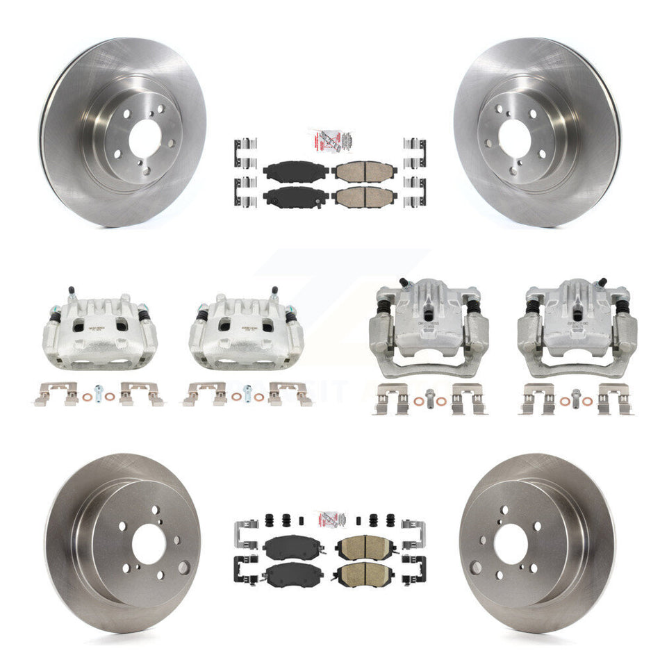 Front Rear Brake Caliper Rotor & Ceramic Pad Kit (10Pc) For Subaru Forester XV Crosstrek KC8-102230N