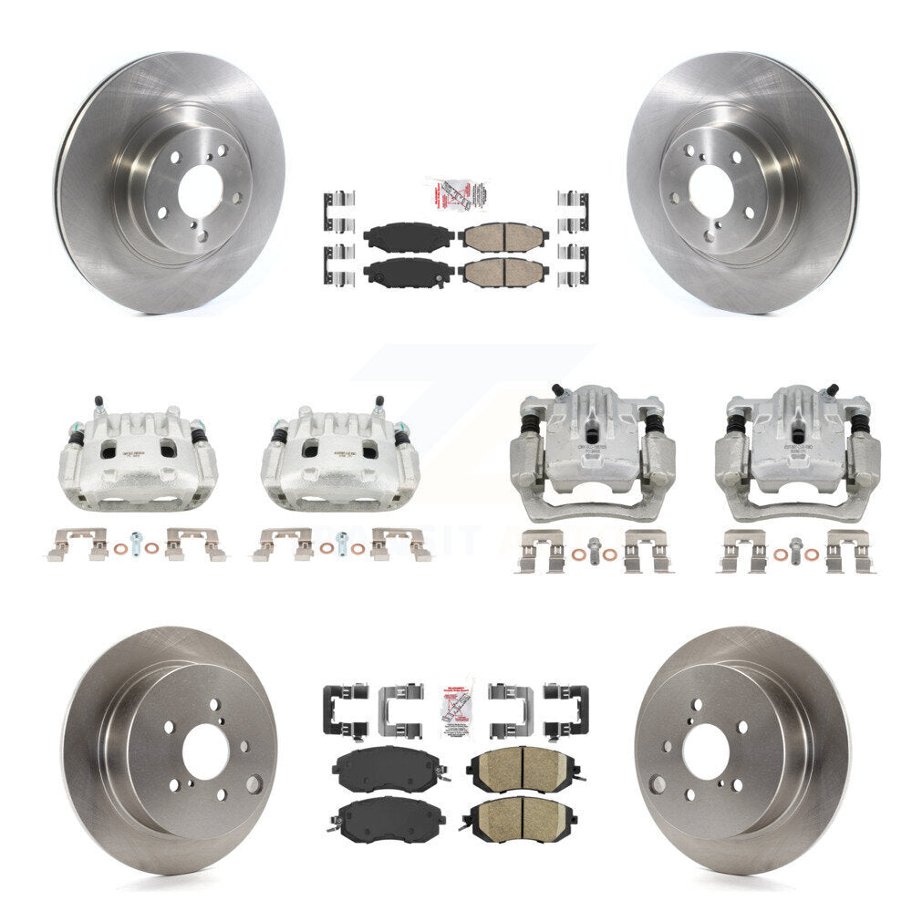 Front Rear Brake Caliper Rotor & Ceramic Pad Kit (10Pc) For Subaru Forester XV Crosstrek KC8-102231N