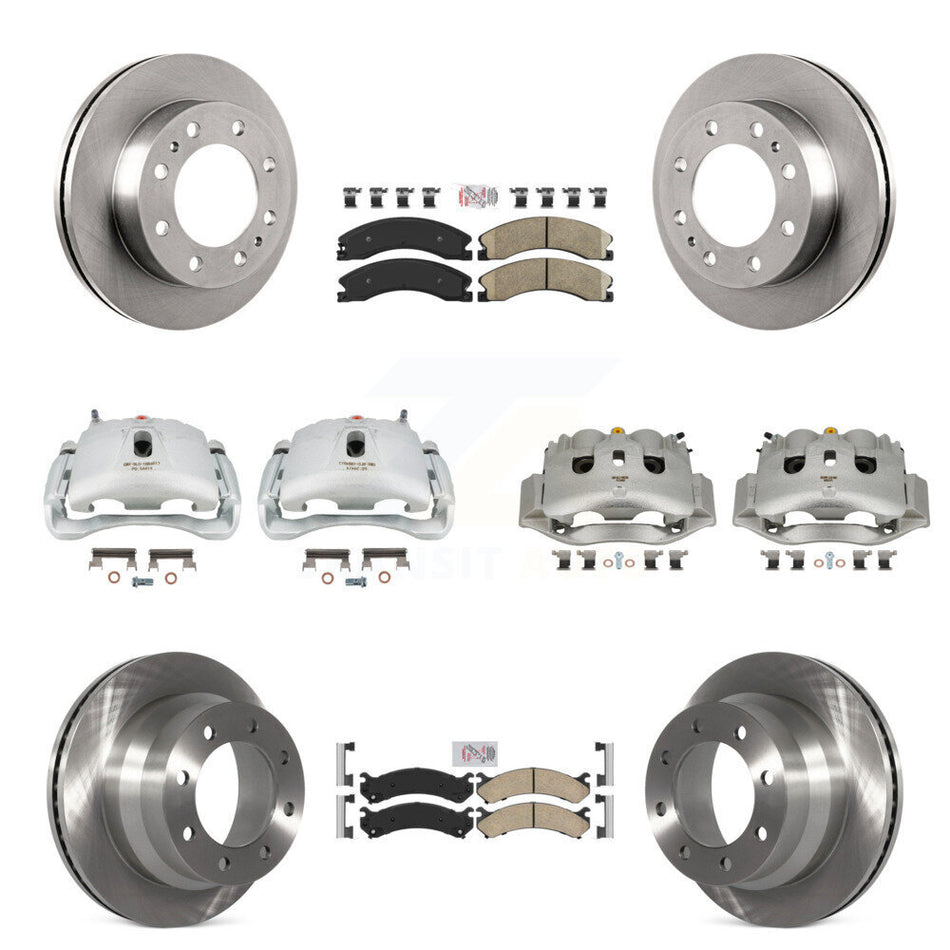 Front Rear Brake Caliper Rotor And Ceramic Pad Kit (10Pc) For Chevrolet Express 4500 GMC KC8-102240N