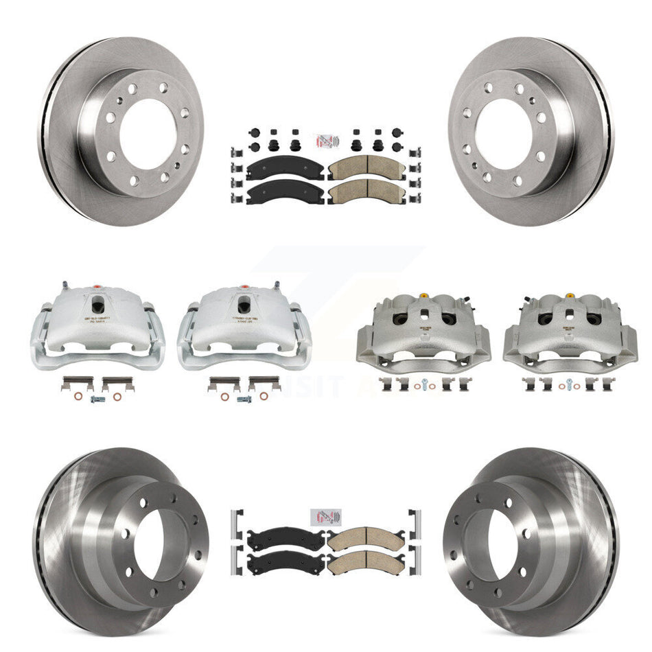 Front Rear Brake Caliper Rotor And Ceramic Pad Kit (10Pc) For Chevrolet Express 4500 GMC KC8-102246N