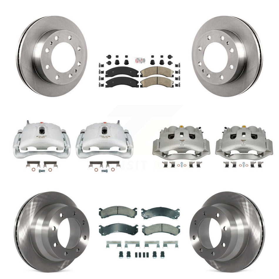 Front Rear Brake Caliper Rotor And Ceramic Pad Kit (10Pc) For Chevrolet Express 4500 GMC KC8-102247N