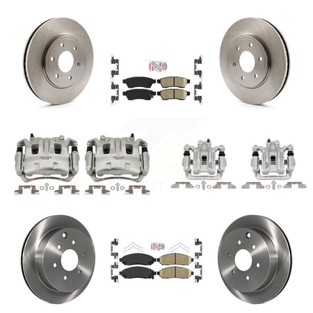Front Rear Brake Caliper Rotor Ceramic Pad Kit (10Pc) For Nissan Frontier Suzuki Equator KC8-102347N