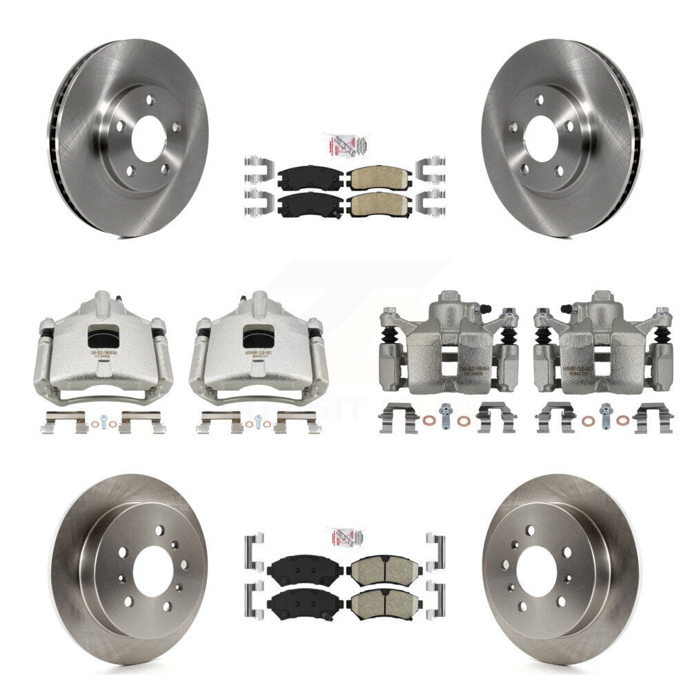 Front Rear Brake Caliper Rotor & Ceramic Pad Kit (10Pc) For Chevrolet Impala Monte Carlo KC8-102371N