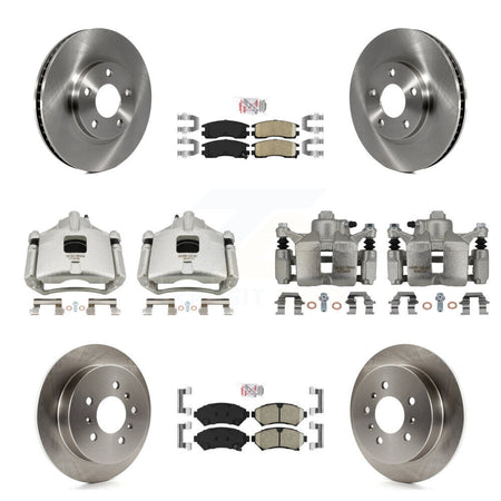 Front Rear Brake Caliper Rotor & Ceramic Pad Kit (10Pc) For Chevrolet Impala Monte Carlo KC8-102371N