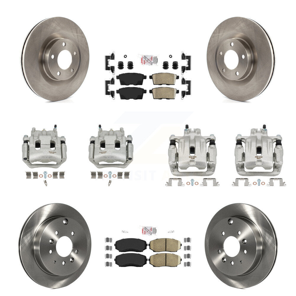 Front Rear Disc Brake Caliper Rotor And Ceramic Pad Kit (10Pc) For Ford Edge Lincoln MKX KC8-102509N
