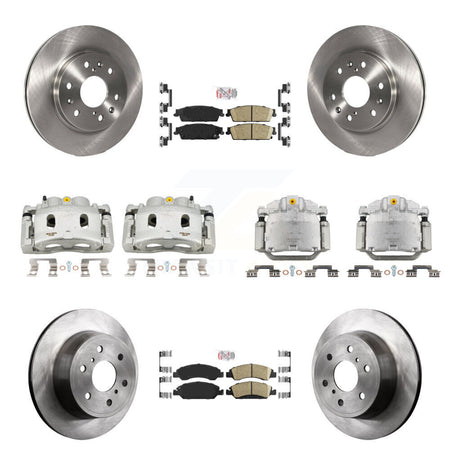 Front Rear Brake Caliper Rotor & Ceramic Pad Kit (10Pc) For Chevrolet GMC Sierra 1500 XL KC8-102519N