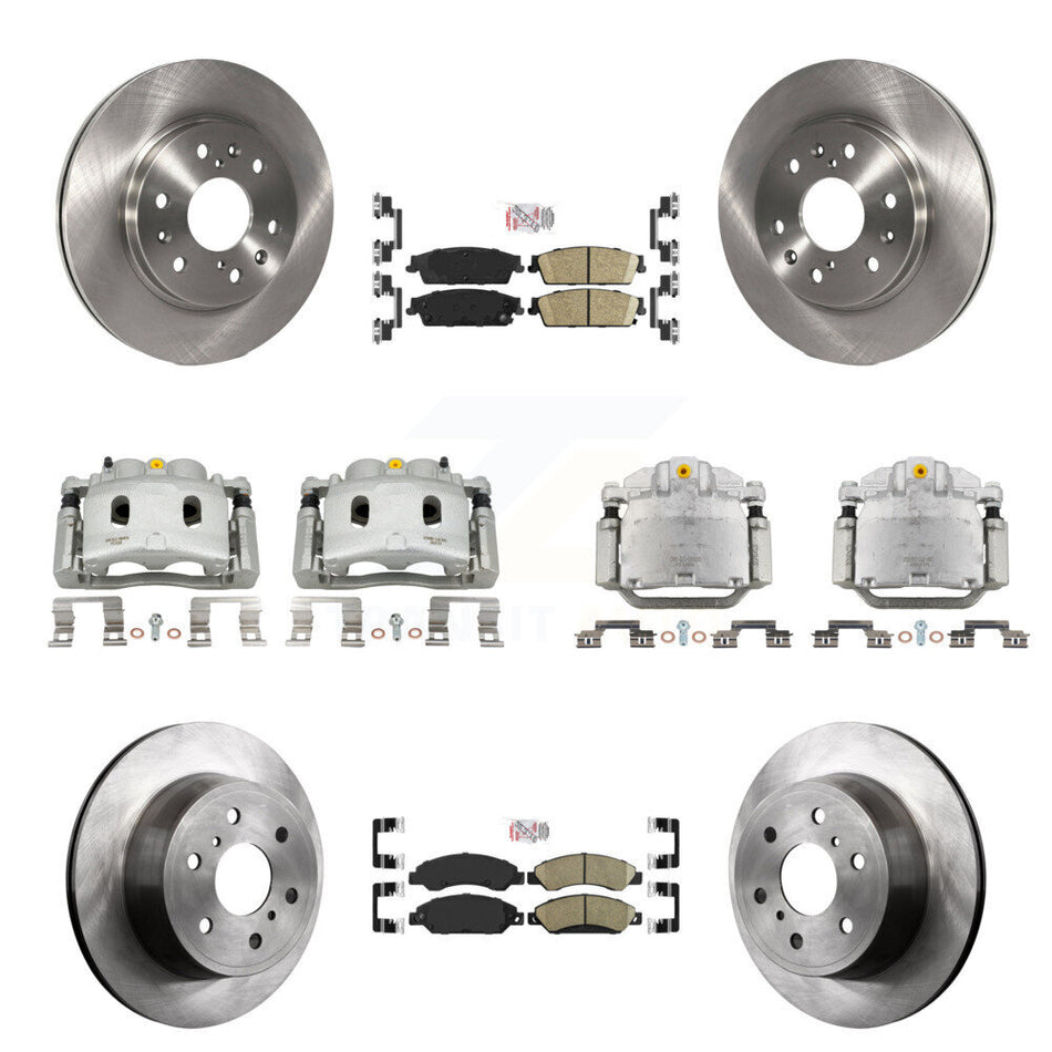 Front Rear Brake Caliper Rotor & Ceramic Pad Kit (10Pc) For Chevrolet Avalanche Cadillac KC8-102533N