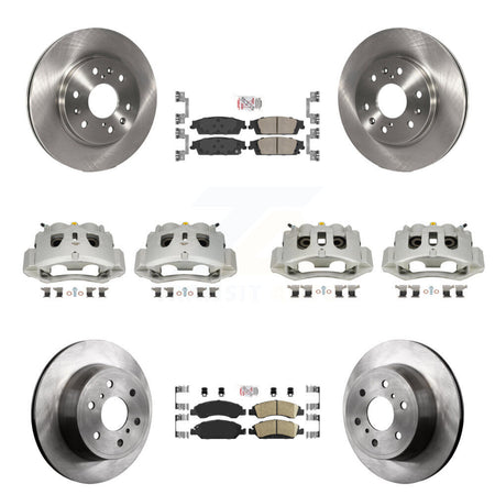 Front Rear Brake Caliper Rotor And Ceramic Pad Kit (10Pc) For 2016 Chevrolet Suburban HD KC8-102546N