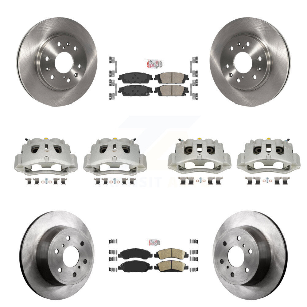 Front Rear Brake Caliper Rotor And Ceramic Pad Kit (10Pc) For 2016 Chevrolet Suburban HD KC8-102547N